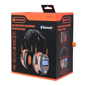 Tactix Bluetooth Earmuffs/Connect to Phone Via Bluetooth/AUX/Rechargeable/Comfy