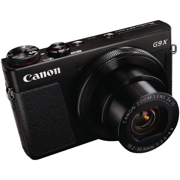 Canon PowerShot G9X Mark II Camera Black/ 20.1 MP with 28 mm Wide Angle Lens