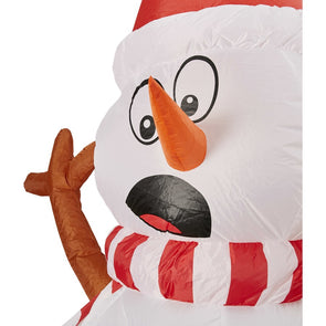 Mirabella Christmas 2m Low Voltage LED Inflatable Snowman & Dog / White LED