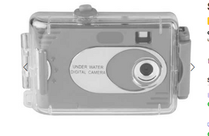 Vivitar Waterproof Digital Camera - in Silver / Aqua Colours