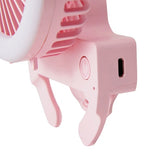 Anko USB Powered LED Ring Light with Fan- Pink / 180 Adjustable Head/ 3 Fan Speeds
