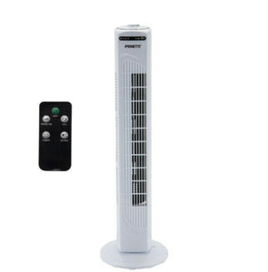 Prinetti 78cm Tower Fan With Remote Control Oscillation/Timer- White