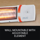 Arlec 1200W 2 Bar Radiant Strip Heater/2 SETTINGS/PULL CORD/WALL MOUNTABLE - TheITmart