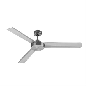 Arlec 130cm Denver ABS 3 Blade Ceiling Fan With Silver Finish Blades