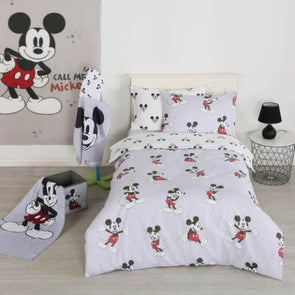 Mickey Mouse Quilt Cover Set - Single Bed/Exclusive Mickey Design/ Soft Hand Feel