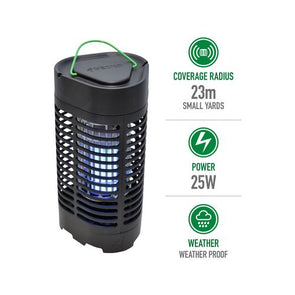 Gecko 25W Bug Zapper Lantern/ Ideal for Small Yards / Weatherproof