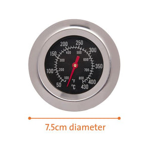 Jumbuck 7.5cm Replacement Hood Thermometer/ Suit Most BBQ's with Easy Screw-on Design