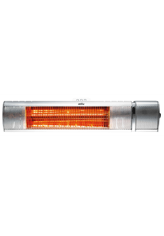 Mistral 1500W Halogen Gold Tube Heater/ 3 Heat Settings/ Remote Control