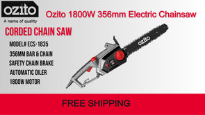 Ozito ECS-1835 1800W 356mm Corded Electric Chainsaw