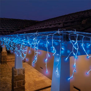 Lytworx Low Voltage 10m Blue/White LED Snowing Icicle Lights