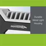IronHorse 50W 4000lm Waterproof LED Work Light / Black & Green