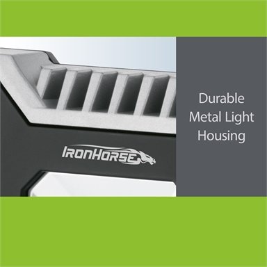 IronHorse 50W 4000lm Waterproof LED Work Light / Black & Green