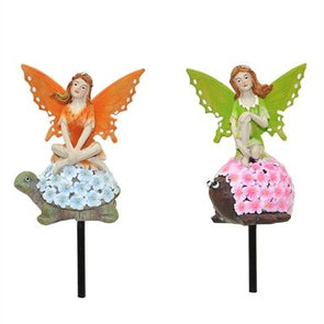 Tuscan Path Fairy Decorative Stake- Colour Assorted*