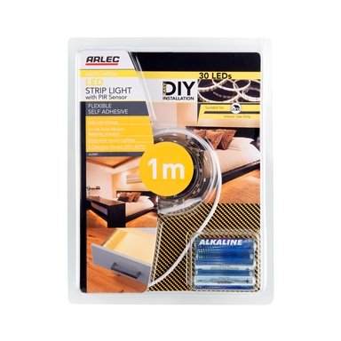 Arlec 1m Warm White Battery Operated LED Sensor Strip Light - TheITmart