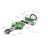 Ledlenser 200 Lumens Black And Yellow Headlamp Torch / Black & Yellow