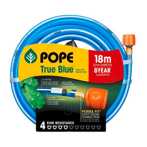 Pope 12mm x 18m True Blue Tap Ready Garden Hose/ General Purpose Garden Hose