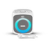 BlueAnt X4 Powerful 50 Watt Bluetooth Party Speaker - White / 5 LED Light Modes