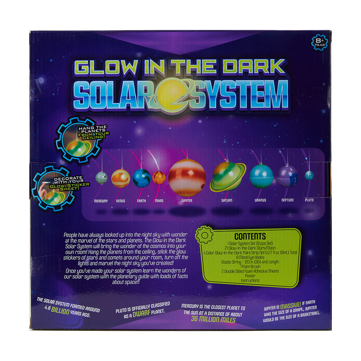 Glow in the Dark Solar System for Ages 8+ Years - TheITmart