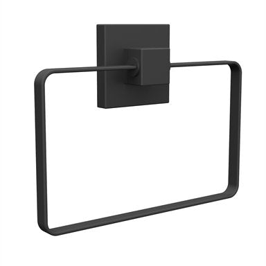 Fusion-Loc 13kg Suction Bathroom Towel Ring / Matte Black