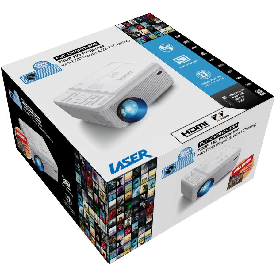 Laser LED Projector with DVD Player and Wi-Fi Casting