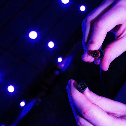 Holman 2m RGB Colour Garden Light Spacer Cable - Black / Waterproof