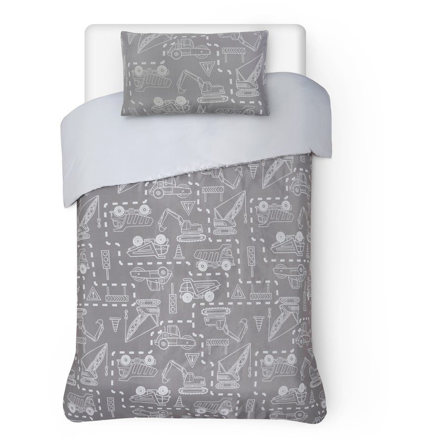 Brilliant Basics Kids Quilt Cover Set - Truck Life