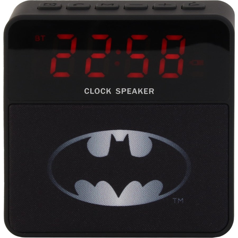 Batman Wireless Alarm Clock Speaker - Black