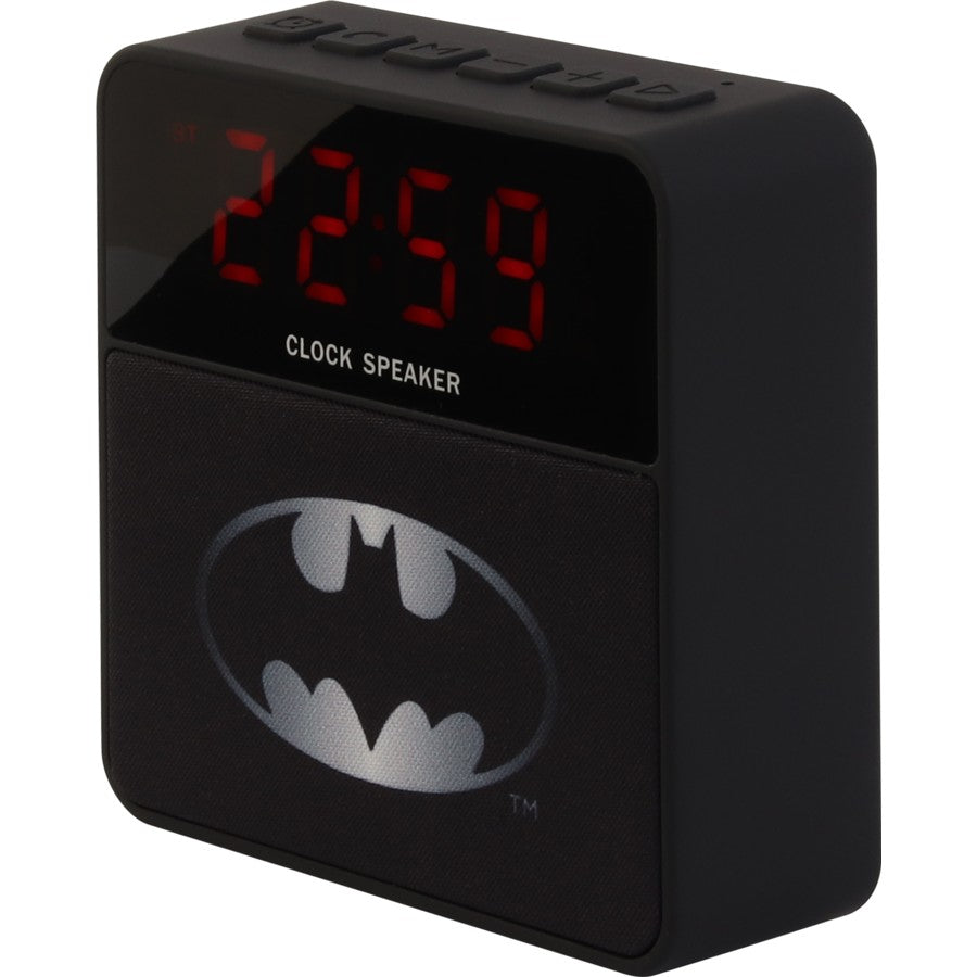 Batman Wireless Alarm Clock Speaker - Black