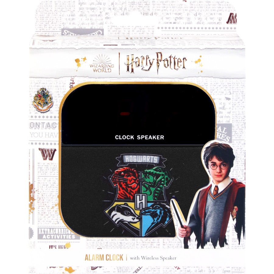 Harry Potter Wireless Alarm Clock Speaker -HPACPSBK- Black