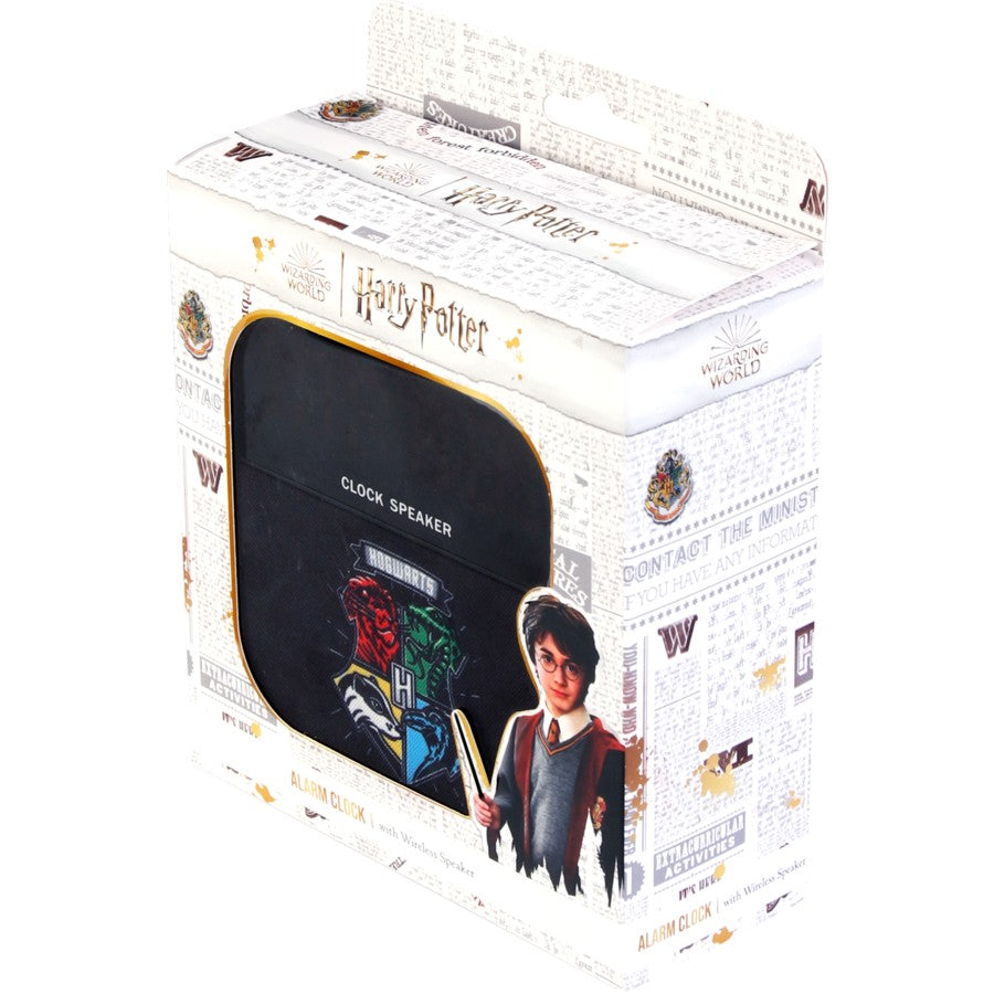 Harry Potter Wireless Alarm Clock Speaker -HPACPSBK- Black