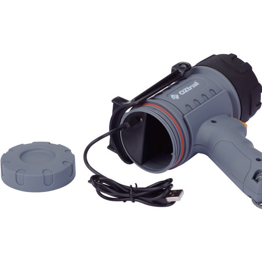 OZtrail R500 Rechargeable Spotlight Torch/2000mAh Battery/Dust & Water Resistant