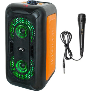 JVC Portable Rechargeable Bluetooth Speaker/Multi-coloured Music-Sensitive Lights