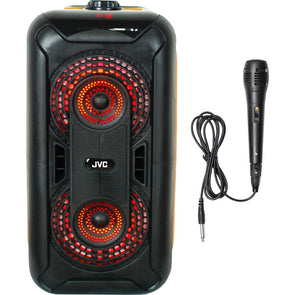 JVC Portable Rechargeable Bluetooth Speaker/Multi-coloured Music-Sensitive Lights