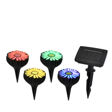 CLICK Daisy Solar Multi Colour  LED Light - 4 Pack