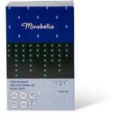 Mirabella Christmas Solar Powered 200 LED Icicle Lights - White - TheITmart