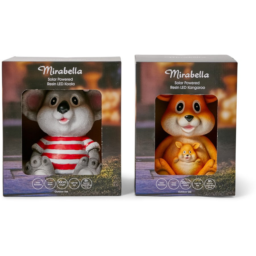 Mirabella Christmas Solar Powered Resin LED Character - Assorted*