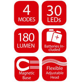 Arlec Telescopic LED Torch With Floodlight
