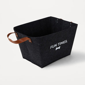 Pet Toy Basket - Black / Perfect for Storing Pet's Accessories
