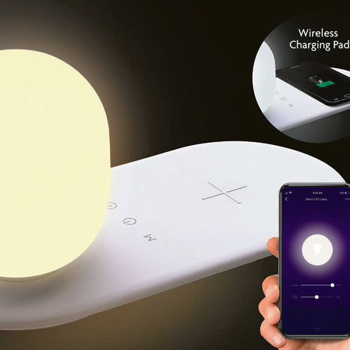 Mirabella Genio Jetson Wi-Fi Dimmable Desk Lamp With Wireless Charging