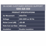 Arlec 250mm White Exhaust Fan - EX25