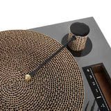 Cat Scratcher Record Player with Teaser - Brown