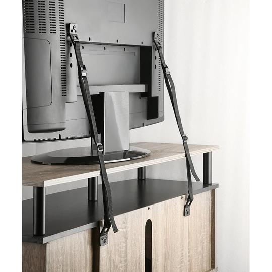 XCD TV Safety Straps - XCD07106 / Strong & Heavy Duty/ 100kg Max Load/ DIY Install