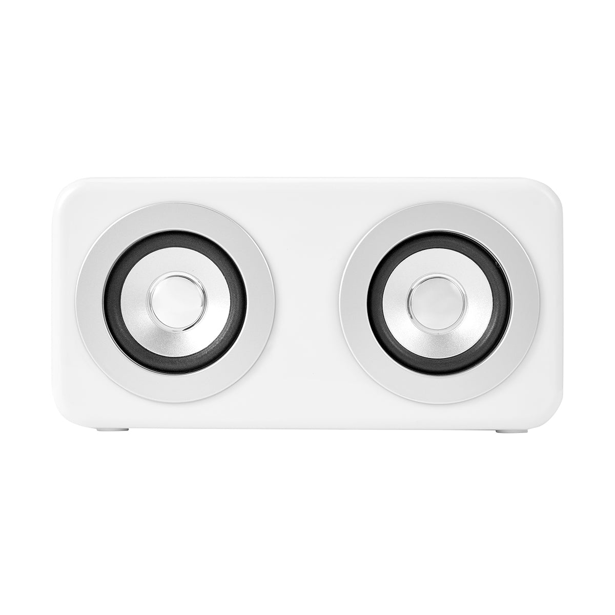 White Bluetooth LED Portable Boombox with Rechargeable Battery 5 Hours Play Time - TheITmart