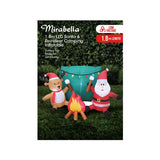 Mirabella Festive Low Voltage 1.8m LED Inflatable Santa & Reindeer Camping - TheITmart