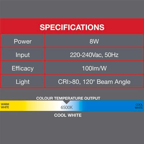 Arlec 57cm 8W Linking Bar Light