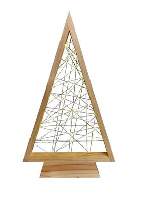 Battery Operated Kit Out DIY  Small Timber Christmas Tree with Lights