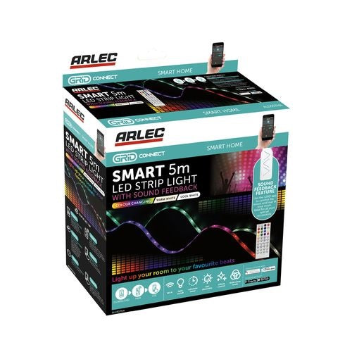 Arlec 5m Colour Changing Grid Connect Smart LED With Sound Sync - TheITmart