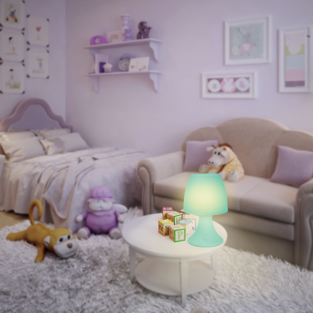 Luce Bella Mushroom LED Night Light in White, Pink, Turquoise or Blue Colours - TheITmart