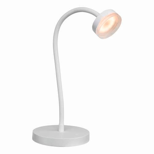 Brilliant White Jerico Desk Lamp Warm White LED Light/ Touch Switch and Dimming