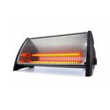 Anko 1800W Black Radiant Heater/ 2 Heat Settings/ Safety Tip-Over Switch - TheITmart